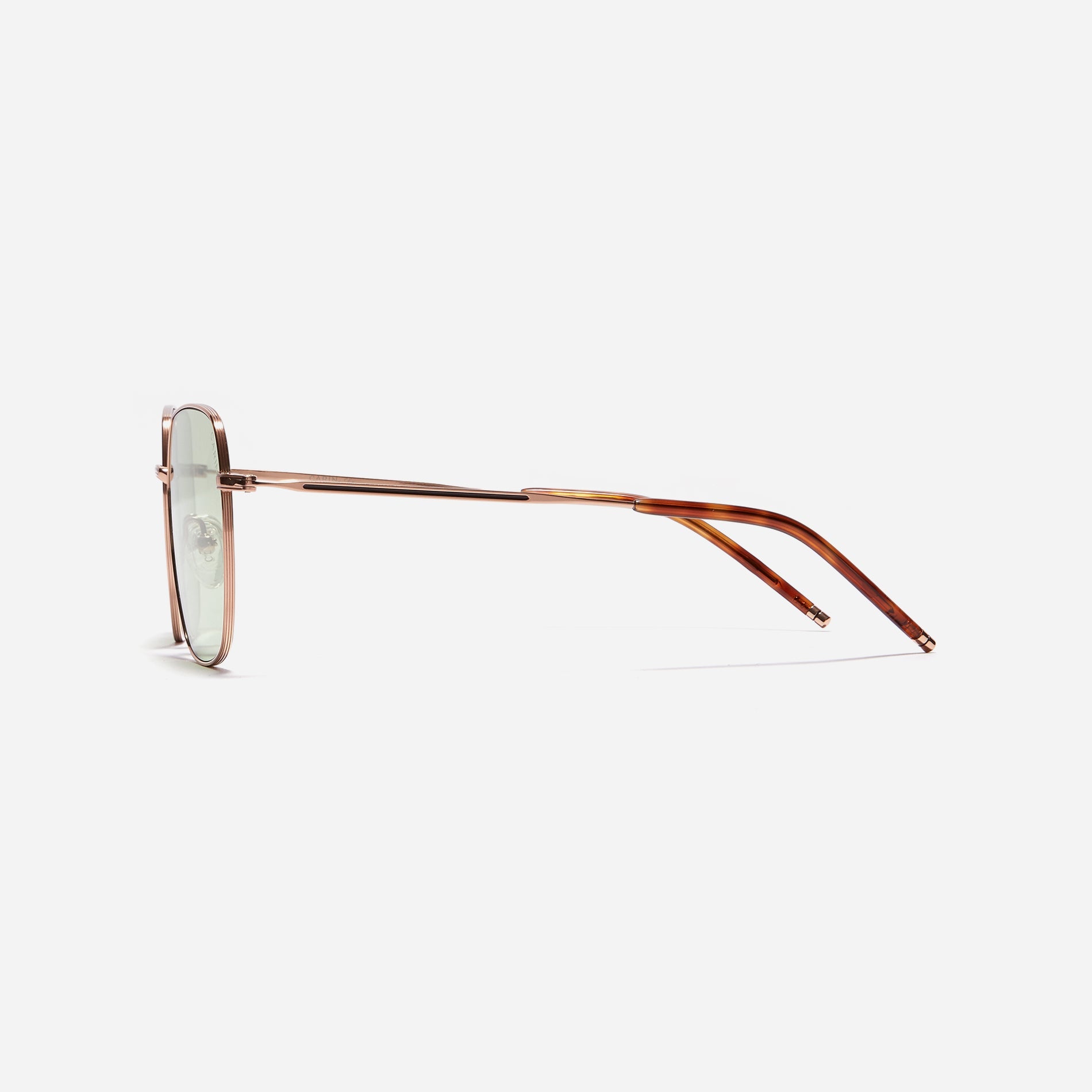 Retro aesthetic square-shaped sunglasses crafted entirely from titanium.