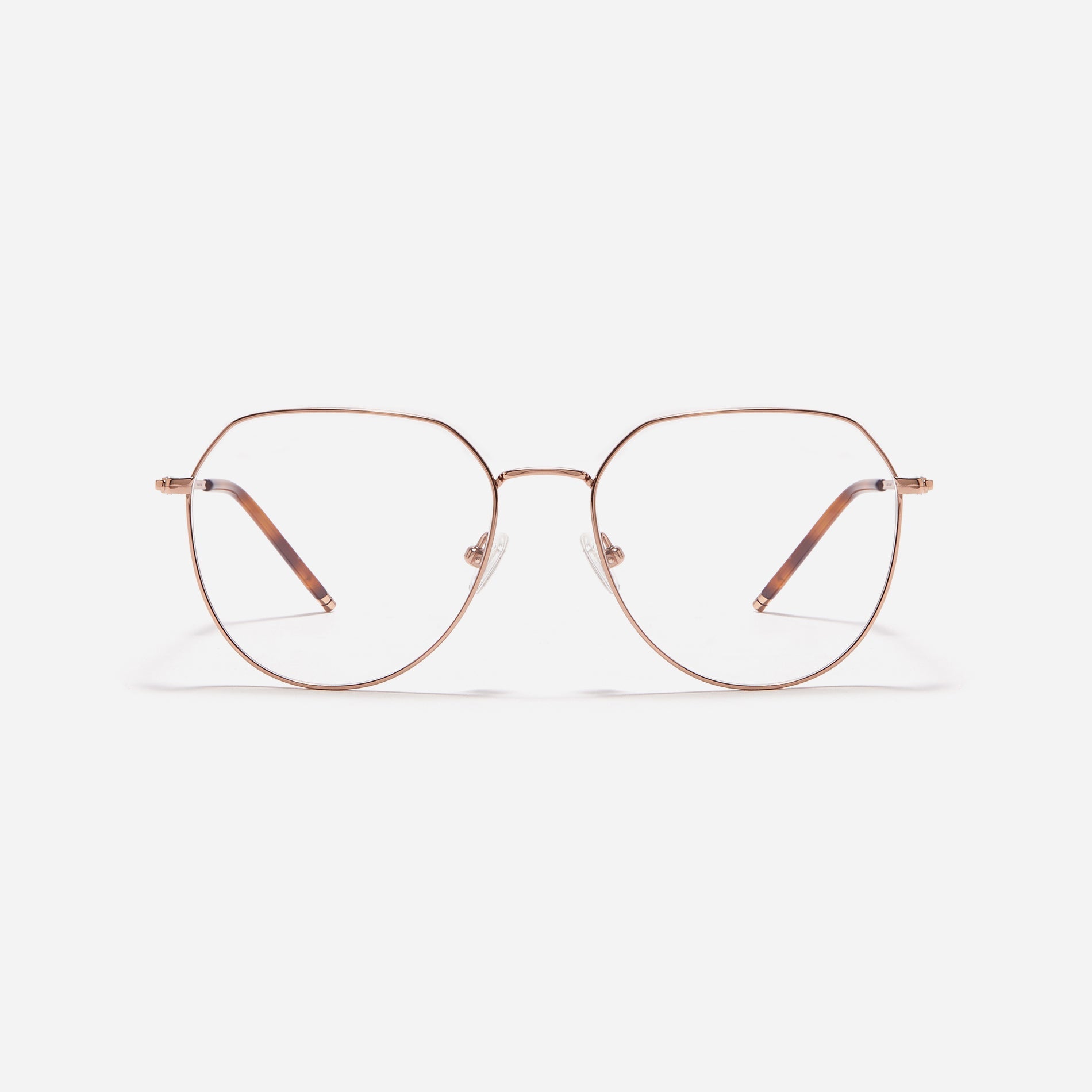 Boeing-style oversized eyeglasses crafted entirely from titanium for a lighter and more comfortable fit. With classic color options and frame design, these eyeglasses offer a retro style that effortlessly complements one's look.