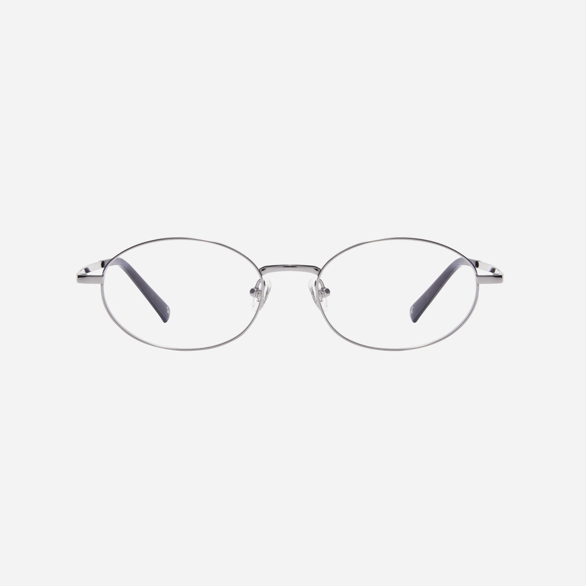 Pray O is an oval-shaped metal optical frame. Reinterpreting a retro-inspired lens shape with a modern sensibility, it creates a classic yet sophisticated look. Crafted entirely from pure titanium for both the front and temples, it provides a lightweight and comfortable fit.