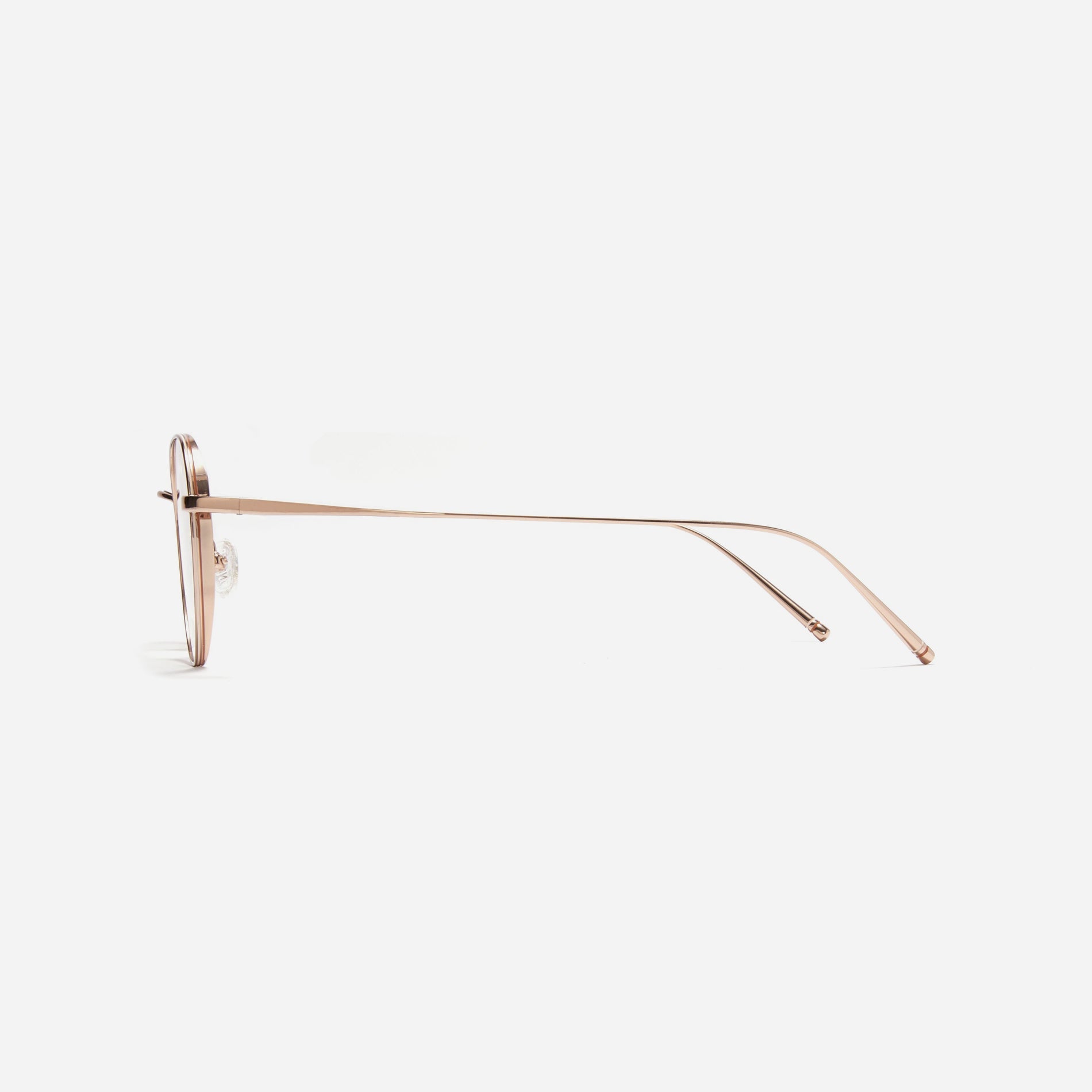 Hexagonal-shaped, full-metal eyeglasses with a dual-rim structure designed to accommodate thicker, high-prescription lenses. Both the frame and temples are made of pure titanium, ensuring a lightweight and comfortable fit.