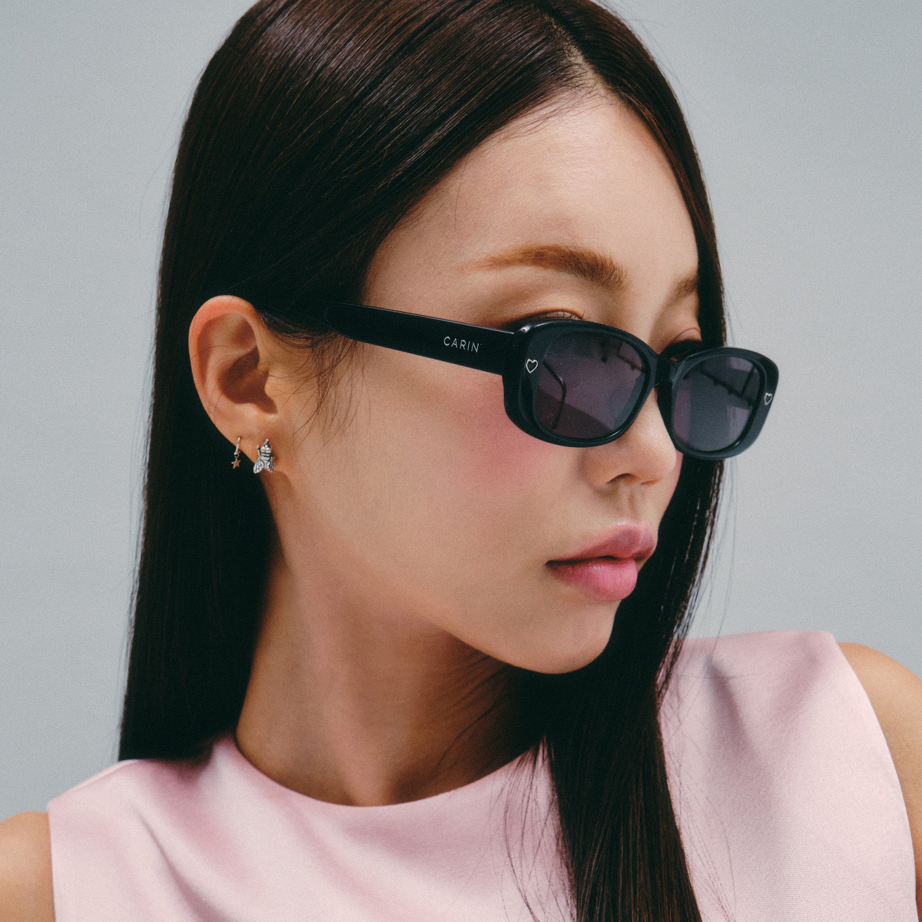 Re:See x Karin サングラス ブラック50% CARIN X SEOLPPEU] LUVLINE S C1